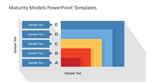 Flat Maturity Models PowerPoint Template SlideModel
