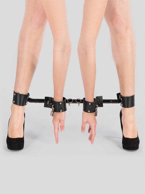 Bondage Boutique Extreme Expandable Spreader Bar With Leather Cuffs Lovehoney Uk