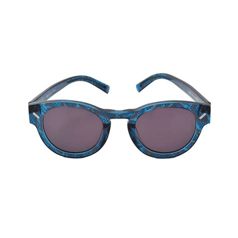 Lyst Kenzo Kz5097 Gray Reptile Sunglasses In Blue