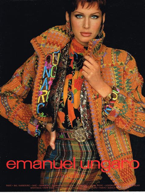 Publicite Advertising 1993 Emanuel Ungaro Haute Couture Ebay In 2021