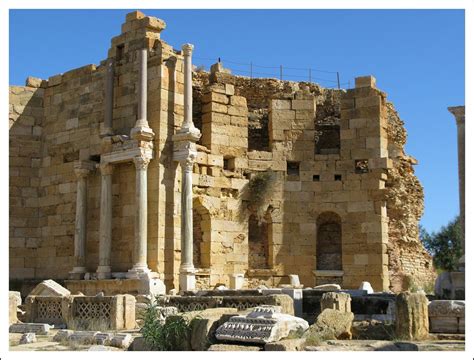 Archaeological Site Of Leptis Magna Libya