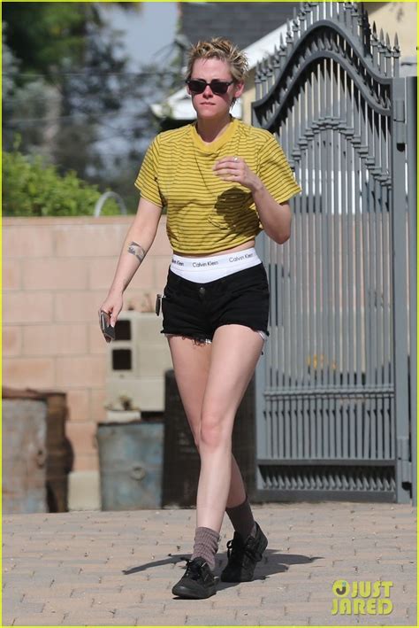 Kristen Stewart Shows Off Calvin Klein Underwear While Out In La