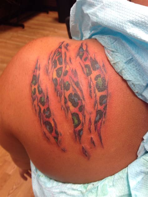 Leopard Print Tattoo By Shane Varner Greensboro Nc 336 671 7251