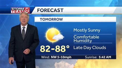 Video Mostly Sunny Skies Lower Humidity Through Weekend