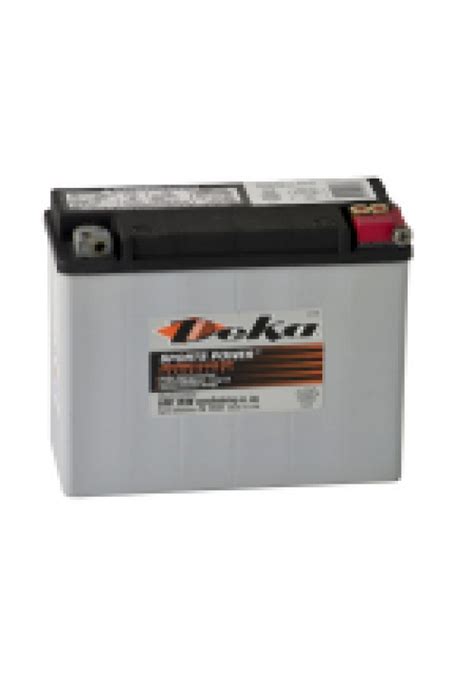 The ultimate battery series is built with the powerful design, performance, and protection that discriminating drivers demand for their vehicles. ETX18L Deka AGM Motorcycle Battery Made in USA