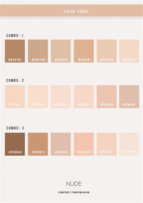 Nude Colour Scheme What Are Nude Colours Sample Of Nude Colours