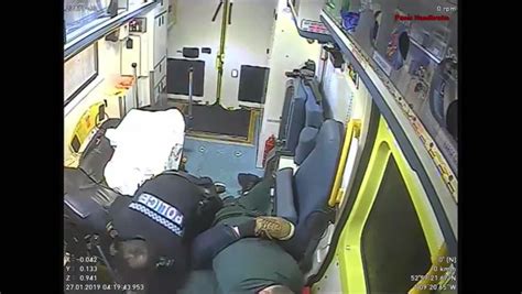 Shocking Footage Shows Vicious Assault On Paramedics In Back Of Ambulance Nottinghamshire Live