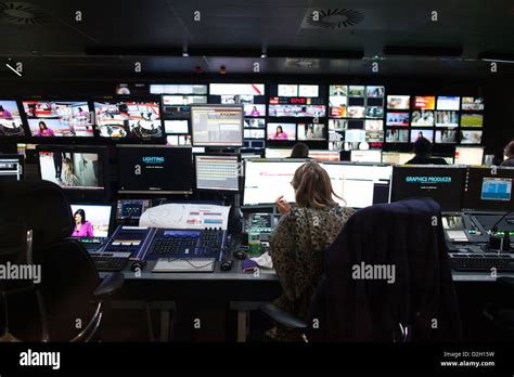 High Tech Editing Suite At The New Bbc Global News Newsroom British