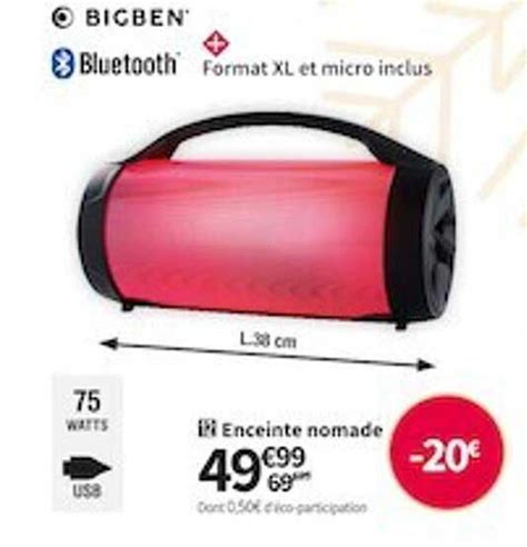 Promo Enceinte Nomade Bigben Chez Conforama Icatalogue Fr