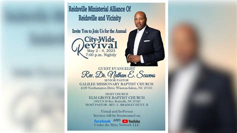 City Wide Revival Ministerial Alliance Of Reidsville And Vicinity Night