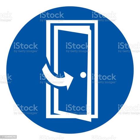 Keep Door Closed Symbol Sign Vector Illustration Isolate On White
