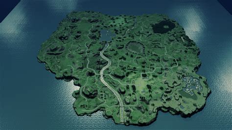 A fortnite map where maybe a different set of disasters afflicted other than volcanos and icebergs and meteors, which is why some of the old areas remain, but there are fundamental changes to the geography plus. Fortnite map (season 4) in Cities: Skylines : FortNiteBR