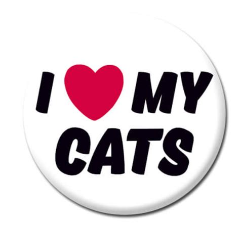 I Love My Cats Badge Design Withdrawals