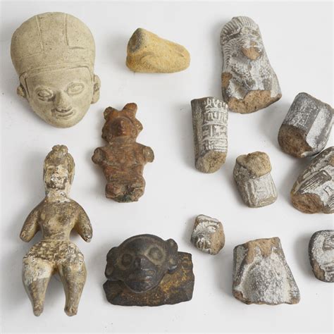 Antique South American Clay Artifacts Ebth