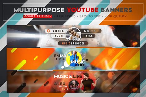 Creative Multipurpose Youtube Banner Creative Daddy
