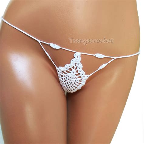 G String Thong See Through Thong Crochet Bikini Bottom By Etsy
