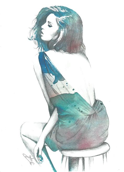 Girl Drawing Watercolor At Explore Collection Of