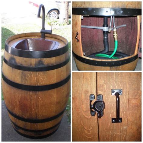 Turn A Wine Barrel Into An Outdoor Sink Homestead And Survival