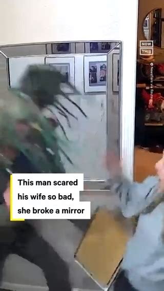 Nowthis On Twitter ‘my Mirror ’ — This Prank Went Terribly Wrong When A Husband Scared His