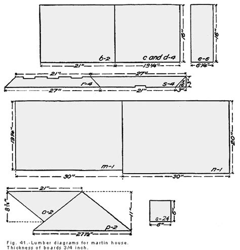 They are great tenants because they feed on insects. Purple Martin bird house plan