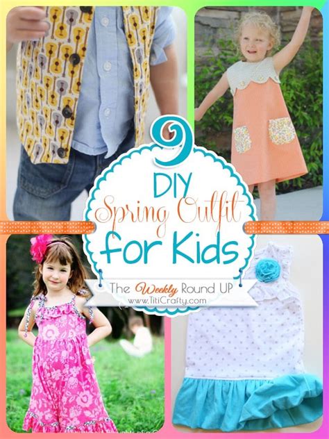 9 Diy Spring Outfits For Kids The Weekly Round Up The Crafting Nook