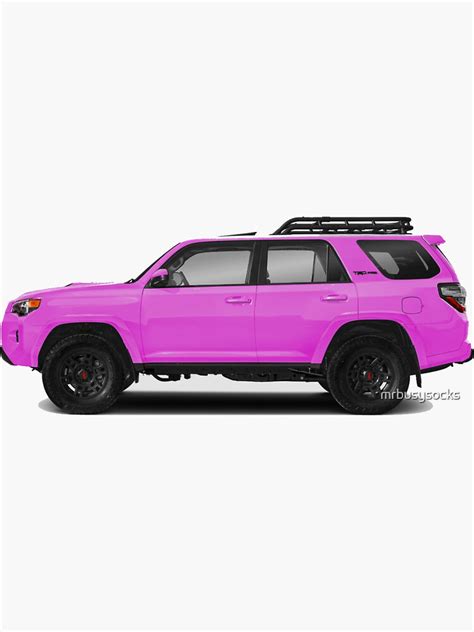 Pink Side Profile 4runner Sticker For Sale By Mrbusysocks Redbubble