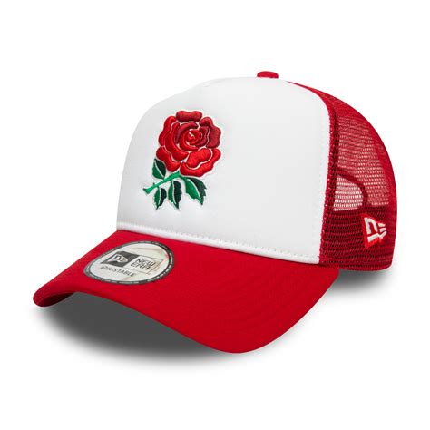 Official New Era England Rugby Rose 9forty A Frame Trucker Cap A9190