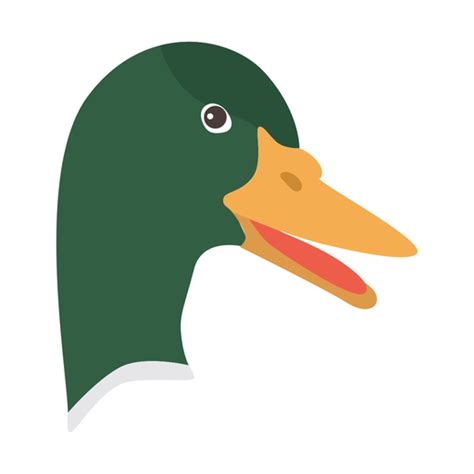 Drake Duck Wild Duck Beak Head Flat Sticker Transparent Png And Svg