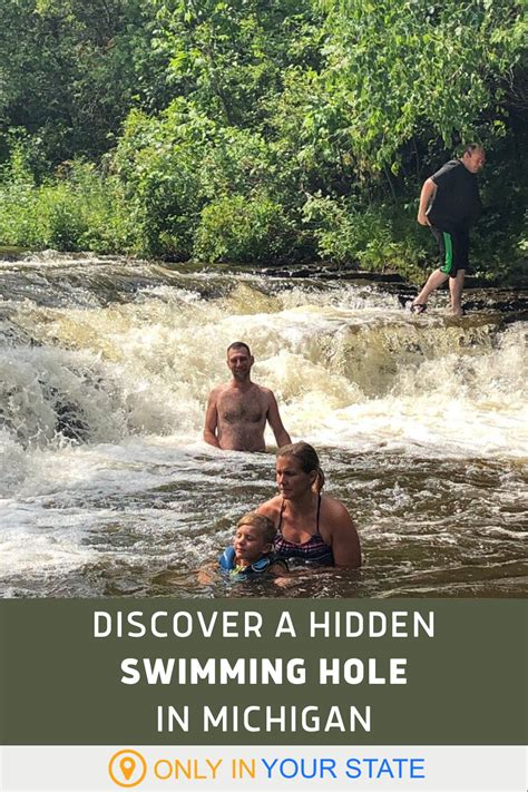 The Natural Swimming Hole At Ocqueoc Falls In Michigan Will Take You
