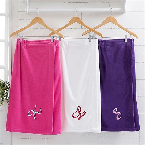 The most common style uses three initials. Personalized Bath Time Monogram Towel Wrap | Bed Bath & Beyond