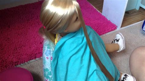 How To Straightening Your American Girl Dolls Hair Youtube