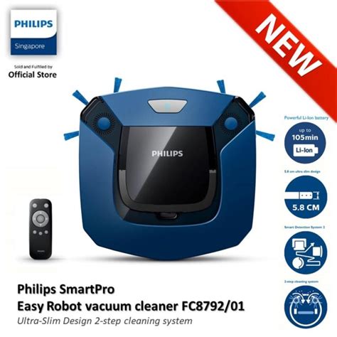 A thorough clean, even under low furniture. Philips SmartPro Easy Robot vacuum cleaner - FC8792/01 ...
