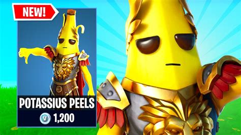 New Potassius Peels Gladiator Peely Skin Gameplay In Fortnite The Ides Of Bunch Set Youtube
