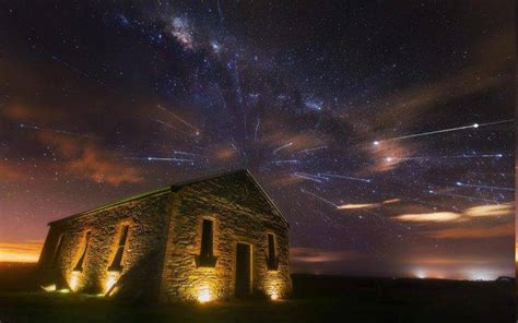 Landscape Nature Starry Night Milky Way Monument