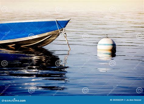 Dinghy Tied Up For The Night Stock Image Image Of England Summer
