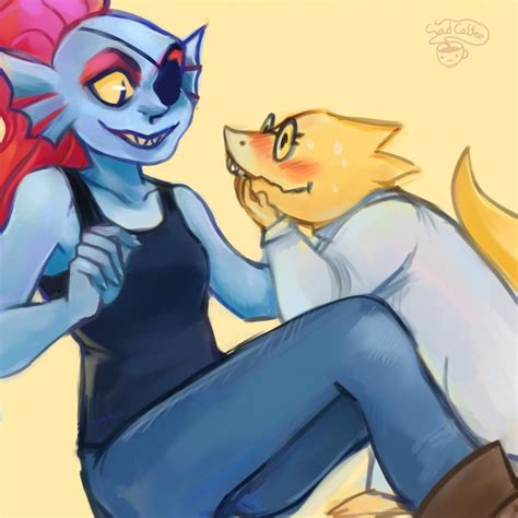 Alphys And Undyne Undertale By Lemna On Deviantart Undertale