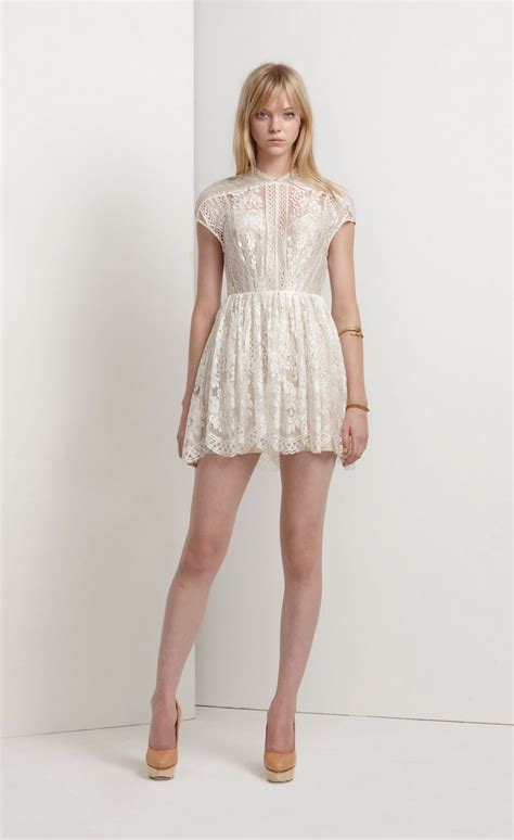 Lover Wiccan Mini Dress Ivory French Lace Lover Dress Dresses