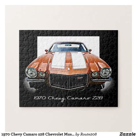 1970 Chevy Camaro Z28 Chevrolet Muscle Car Jigsaw Puzzle Chevy Camaro