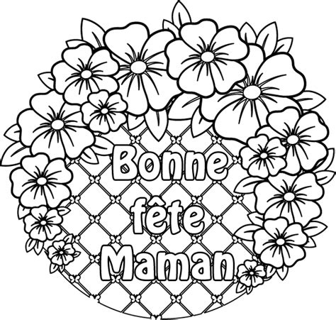 Coloriage maman gratuit à imprimer. Coloriage Fête maman à imprimer sur COLORIAGES .info