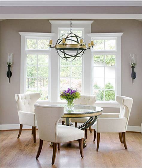 These metal chairs are finished in white color, so they look good with many other pieces of furniture. Dining Room Ideas: Dining Room Chairs Gallery