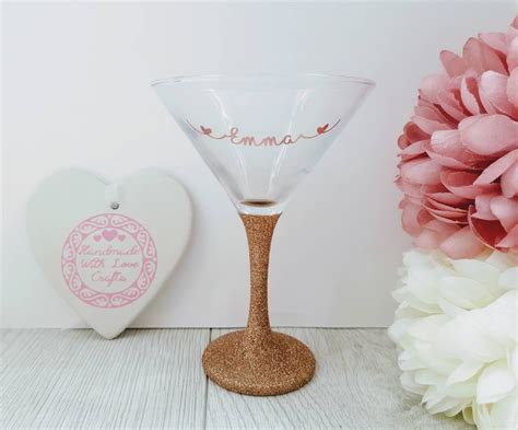 Personalised Cocktail Glasses Personalisd Martini Glass Etsy