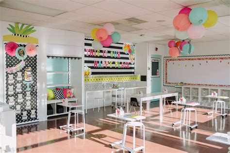 This Clean And Bright Classroom Makeover Was Done Using The Simply Stylish Tropical Collection