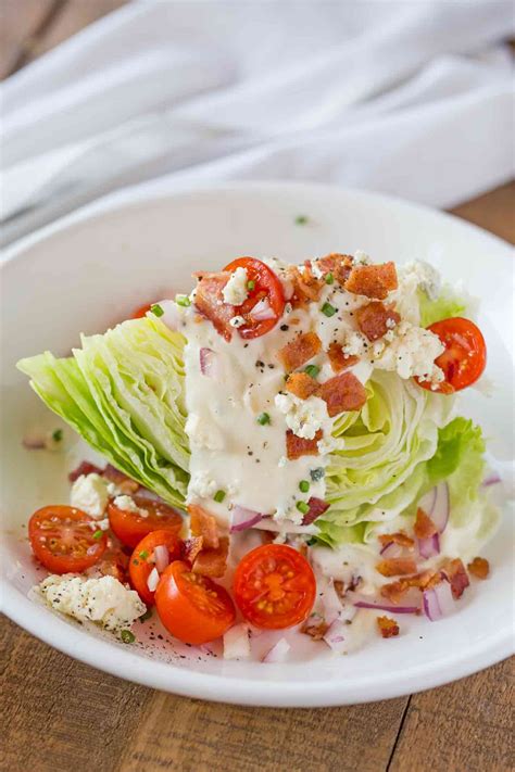 Wedge salad on a stick | wow factor here, these were the hit of the potluck! Classic Wedge Salad - Dinner, then Dessert