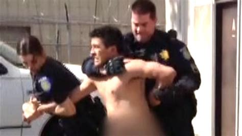 Naked Man Fights Cops Fox News Video