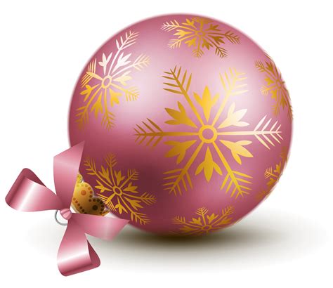 Transparent Pink Christmas Ball Ornaments Clipart Gallery