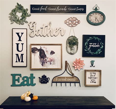 Farmhouse Kitchen Gallery Wall Hobby Lobby Target And Michaels