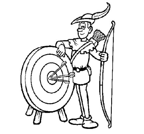 Archer, bow, image information used with permission author : Archer coloring page - Coloringcrew.com