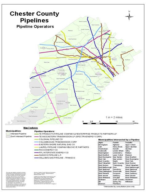 382015 Chester County Pa Pipeline Operators Natural Gas Gases