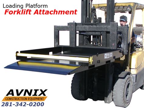 safety loading platform forklift attachment  sale