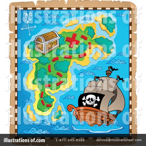 Treasure Map Clipart 1107415 Illustration By Visekart